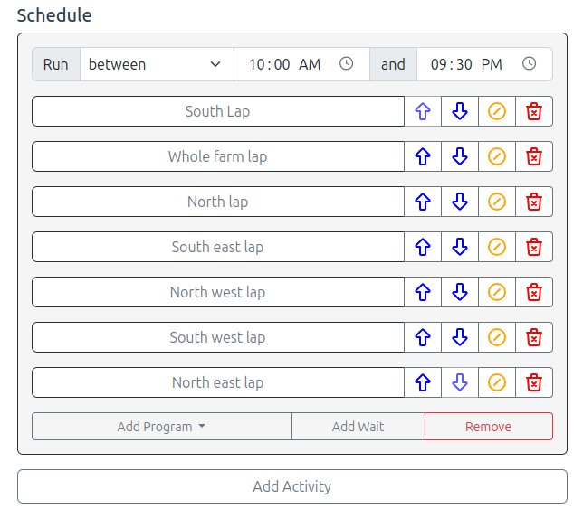 Avvy schedule overview